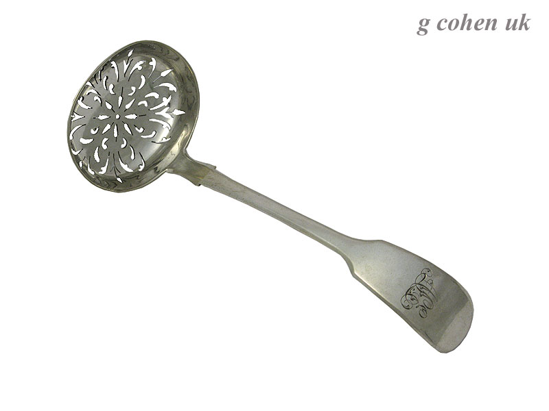 Victorian Silver Sugar Sifting Spoon 1864